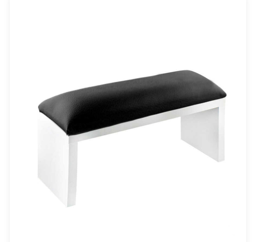 Manicure Nail ArmRest on white legs Black
