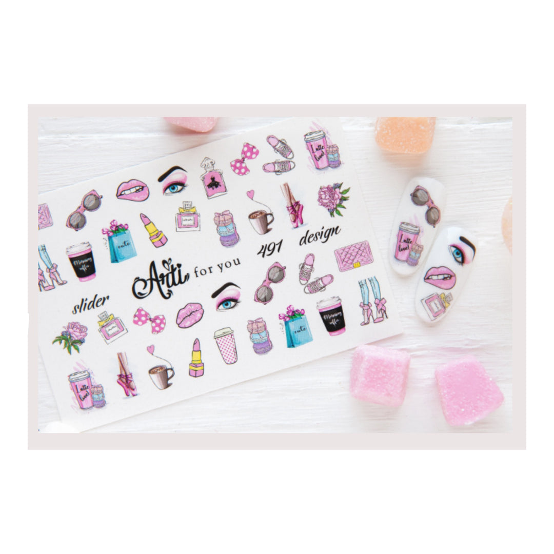 Autocollant pour ongles – Arti For You 491