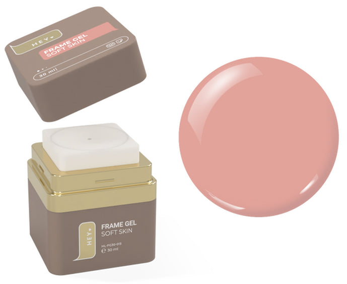 HEYLOVE Frame Gel Soft Skin product with pink color swatch on a white background