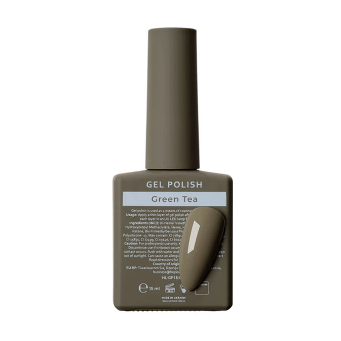 HEYLOVE Gel Polish GREEN TEA, 15 ml