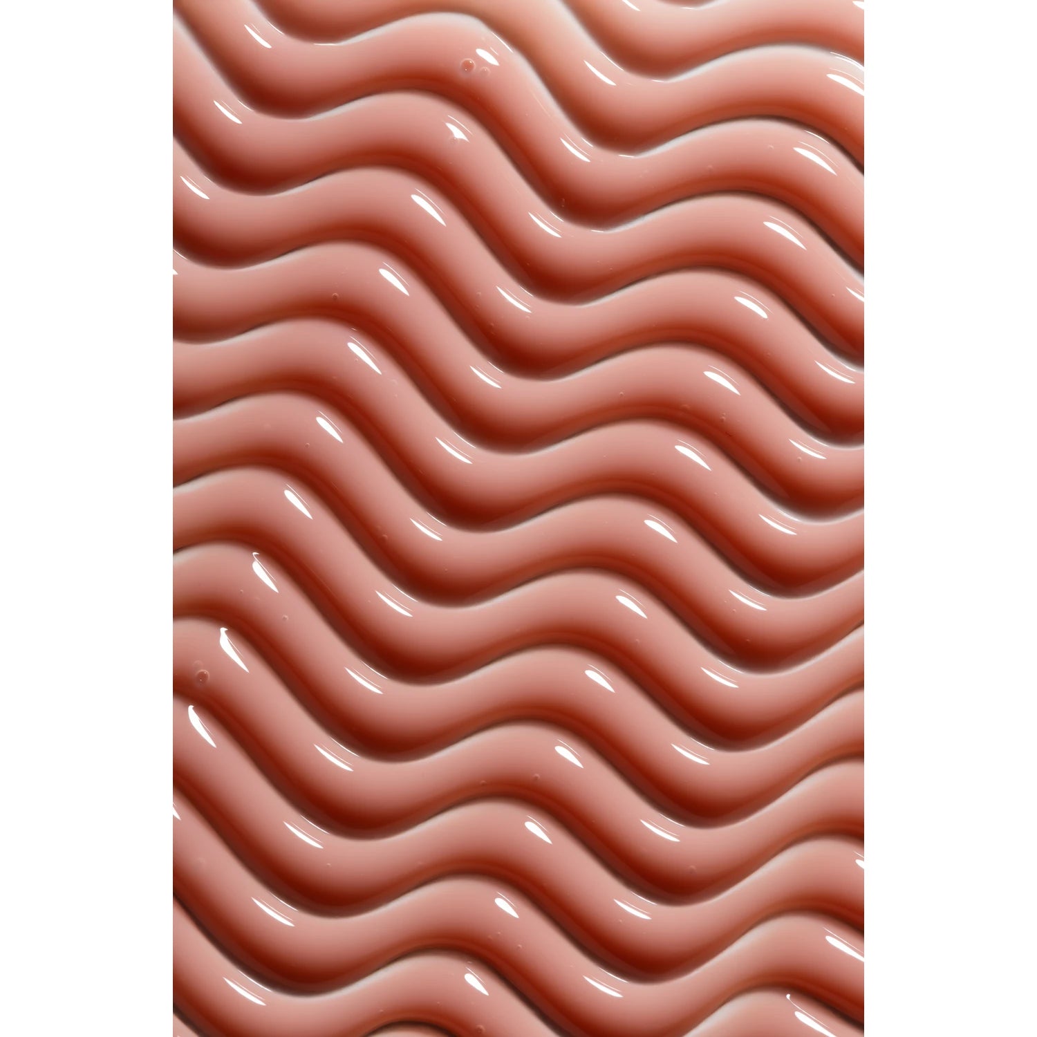Glossy nude gel polish with wavy texture, ideal for manicures and nail art designs