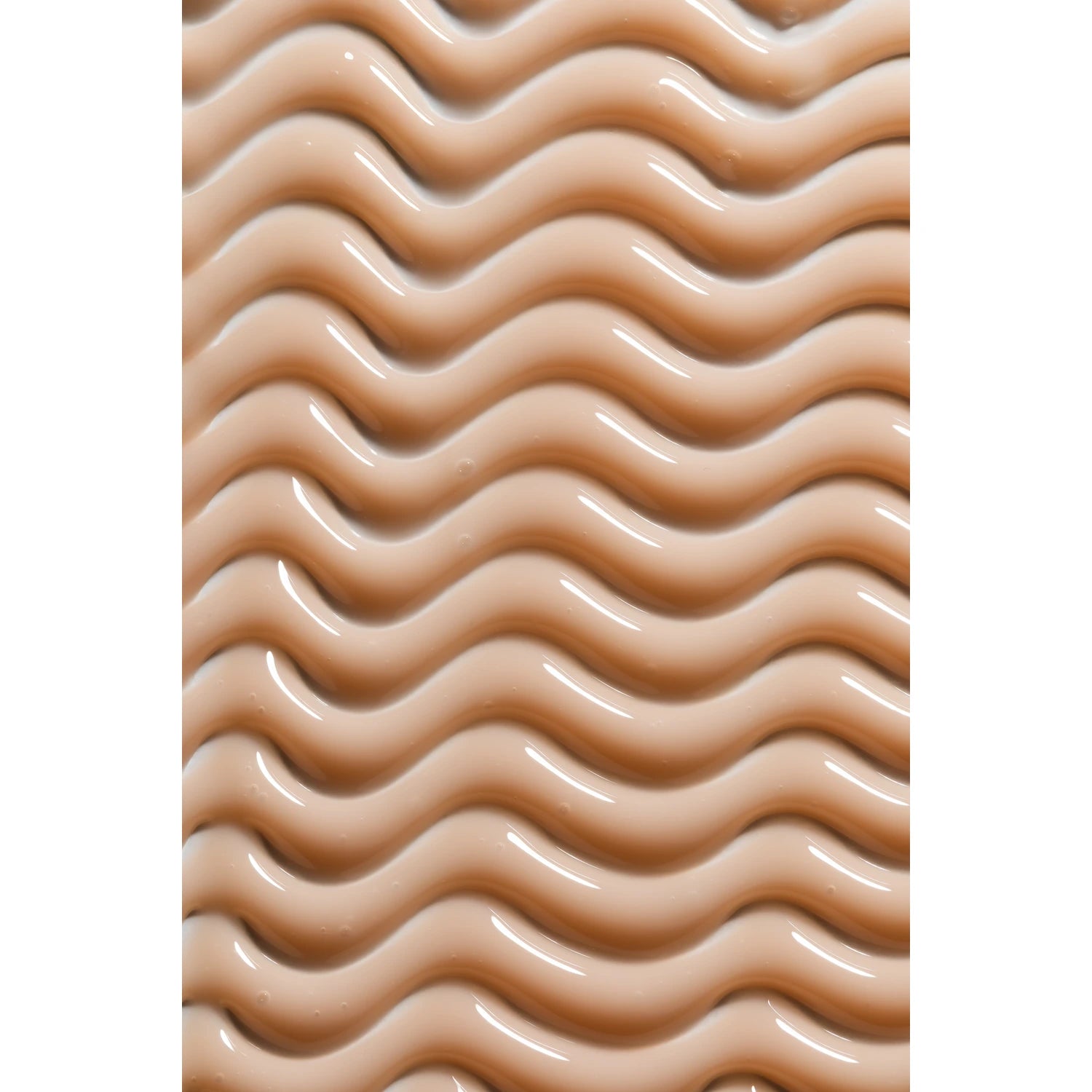Beige UV gel polish with wavy texture for professional manicure and nail art