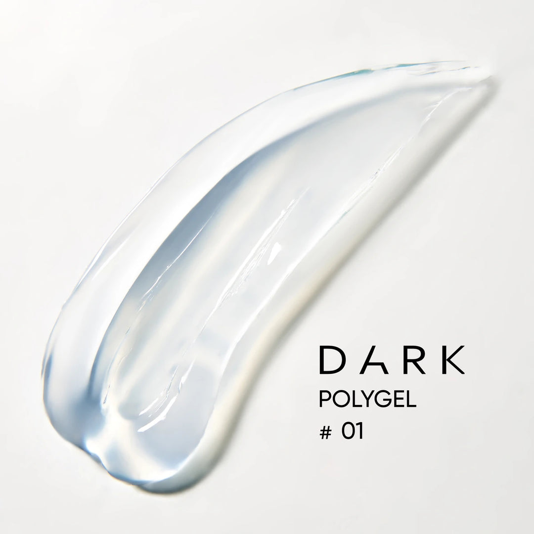 DARK Polygel 01, 30 ml, clear