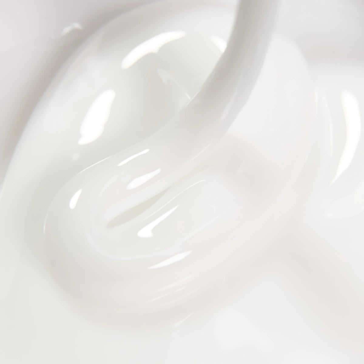 Close-up of clear white UV nail gel texture for manicure and nail art
