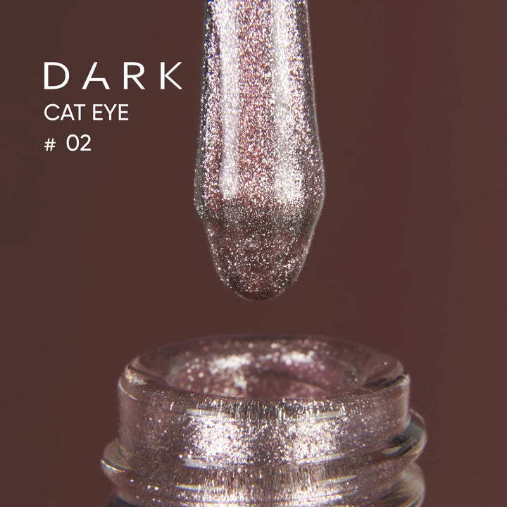 Dark Gel Polish Cat Eye 02, 10 ml