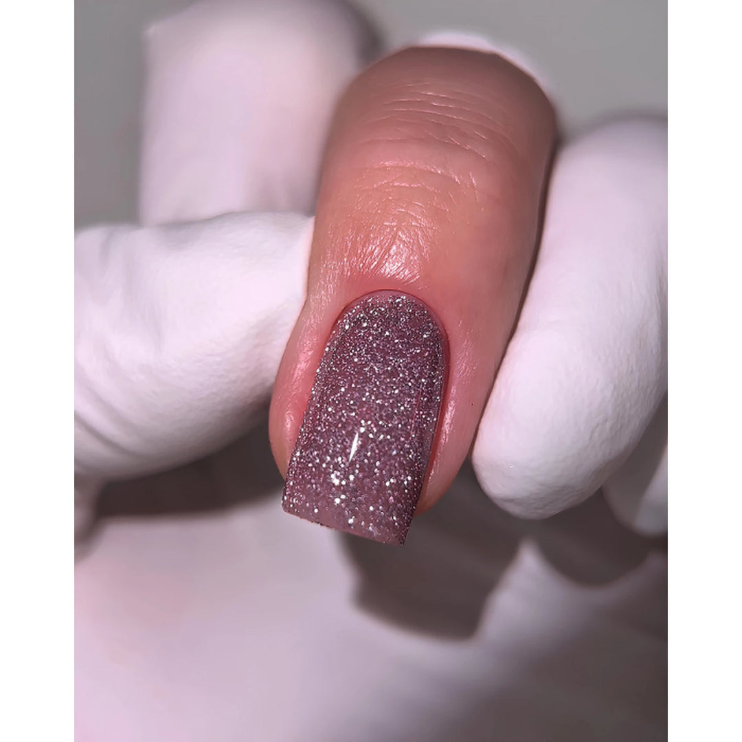 DARK Gel Polish Flash 04 – pink reflective gel polish, photo 2