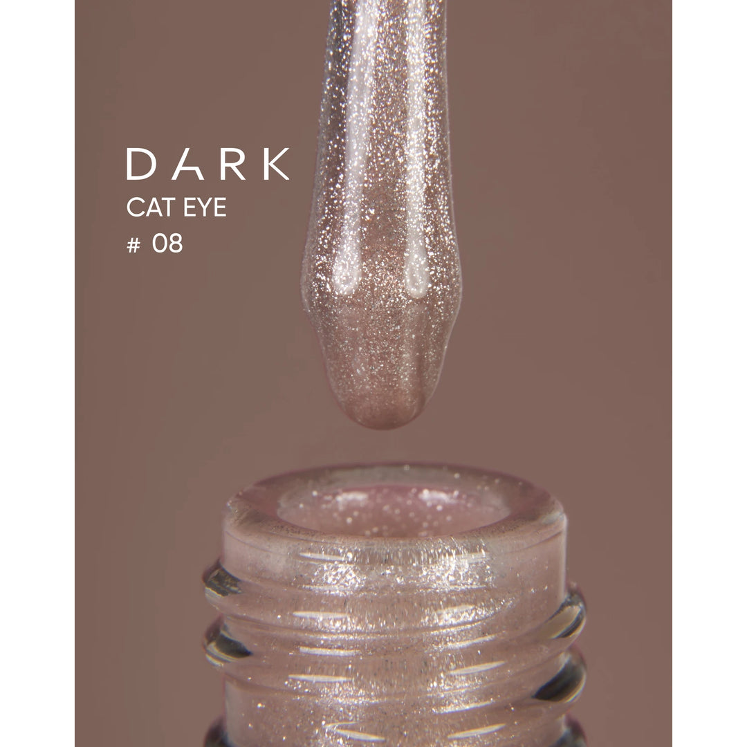 Dark gel lak Cat Eye 08, 10 ml