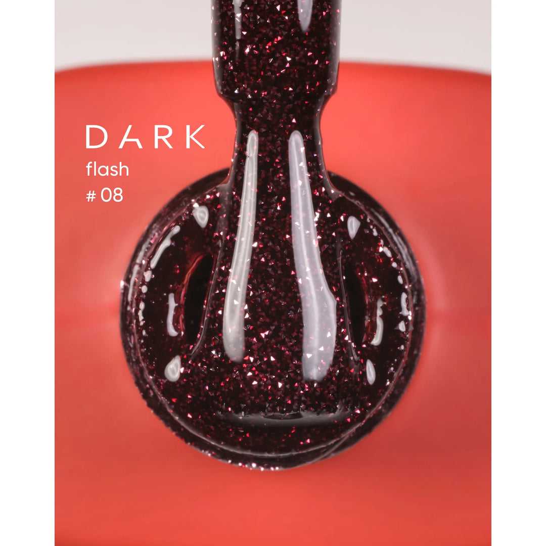 Vernis semi-permanent couleur DARK Flash 08, 10 ml