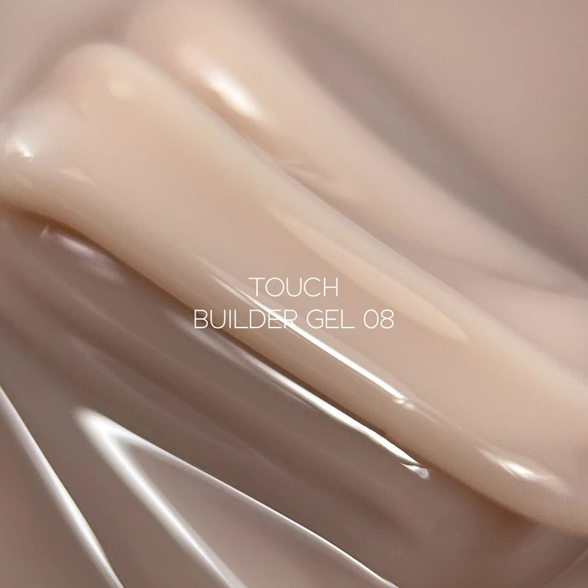 TOUCH Builder Gel 08 (Linen), 30 ml – jar with shade number