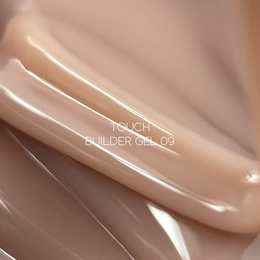 TOUCH Builder Gel 09 (Toffee), 30 ml – jar with shade number