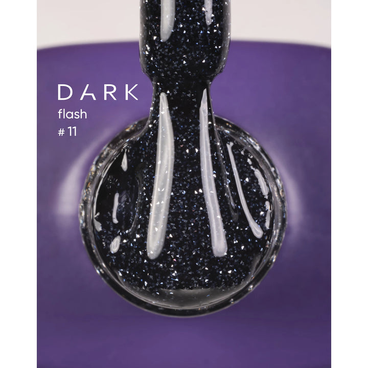 Vernis semi-permanent couleur DARK Flash 11, 10 ml