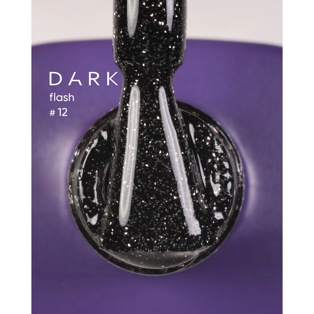 Vernis semi-permanent couleur DARK Flash 12, 10 ml