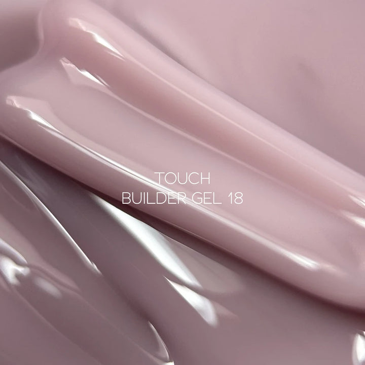 TOUCH Builder Gel 18 (Powder), 30 ml – jar with shade number