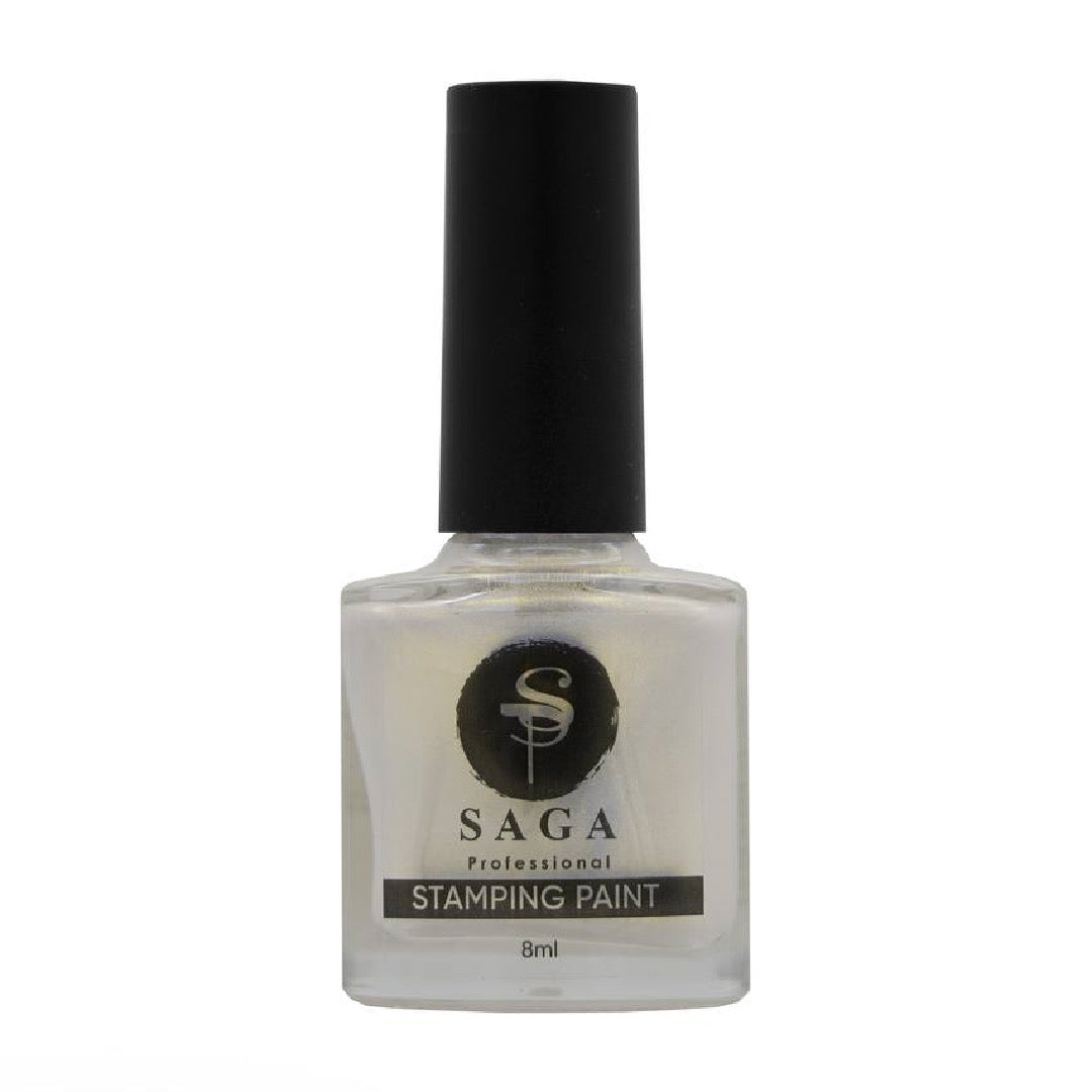 SAGA Professional stamping paint nail polish bottle with black cap, 8ml, for nail art