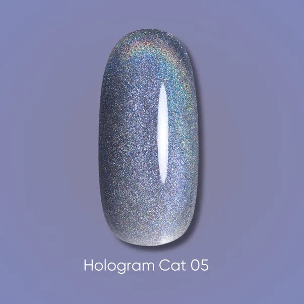 Dark Gel Polish Hologram Cat 05, 6 ml