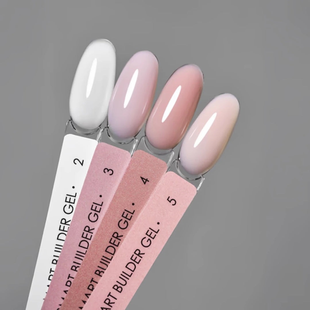 Builder gel Smart No. 04 nude pink – open jar top view, 15 ml