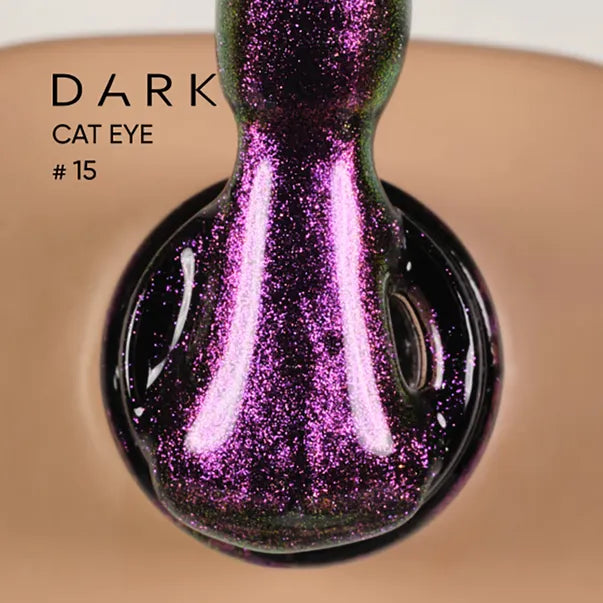 Dark Gel Polish Cat Eye 15, 6 ml