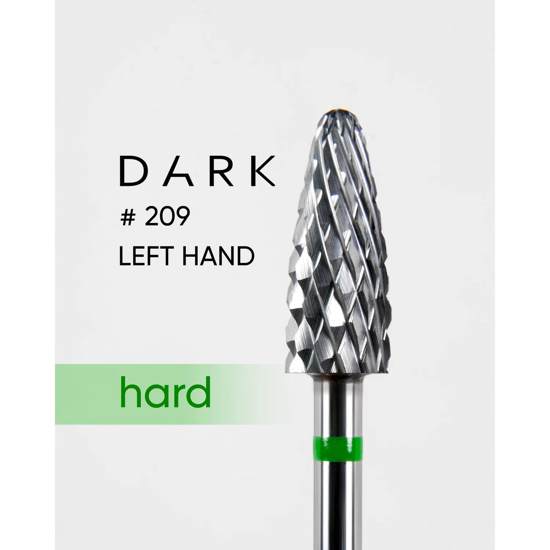 DARK Carbide Nail Drill TVS 209 (green) for left-handers