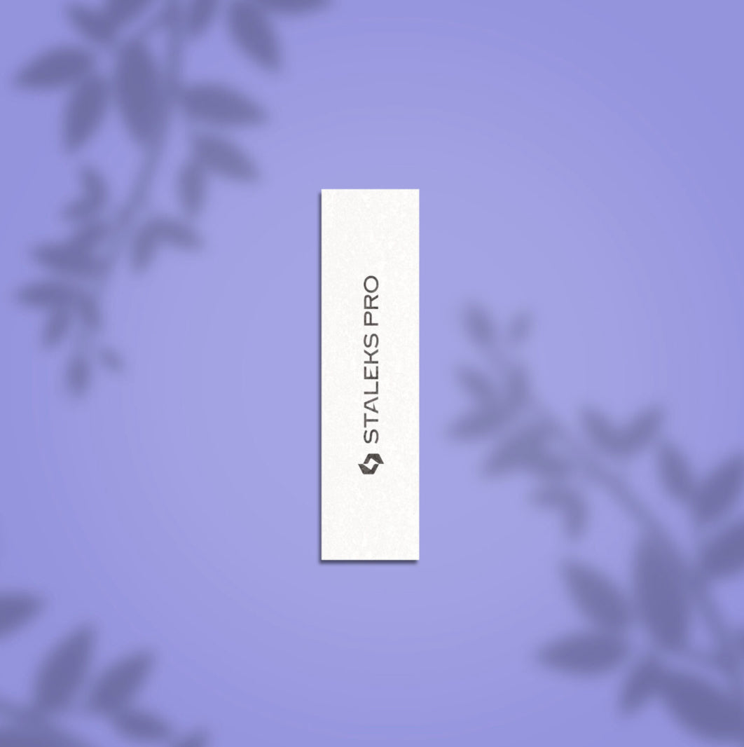 Staleks Pro nail file on purple background for manicure pedicure