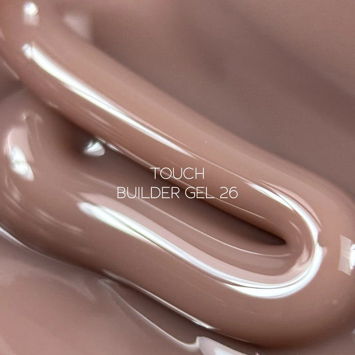 TOUCH Builder Gel 26 (Chocolate), 30 ml – jar with shade number