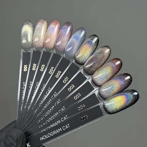 Dark Gel Polish Hologram Cat 05, 6 ml