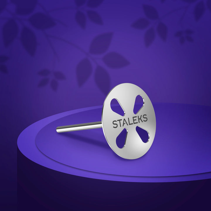 STALEKS PRO Elongated Pedicure Disc PODODISC L EXPERT, 25 mm + 5 Disposable Files 180 grit