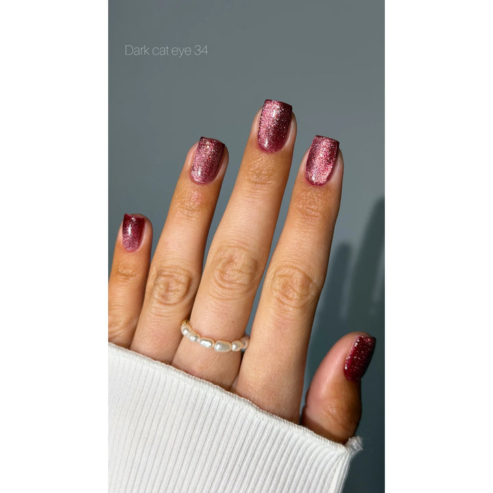 Dark Gel Polish Cat Eye 34, 6 ml