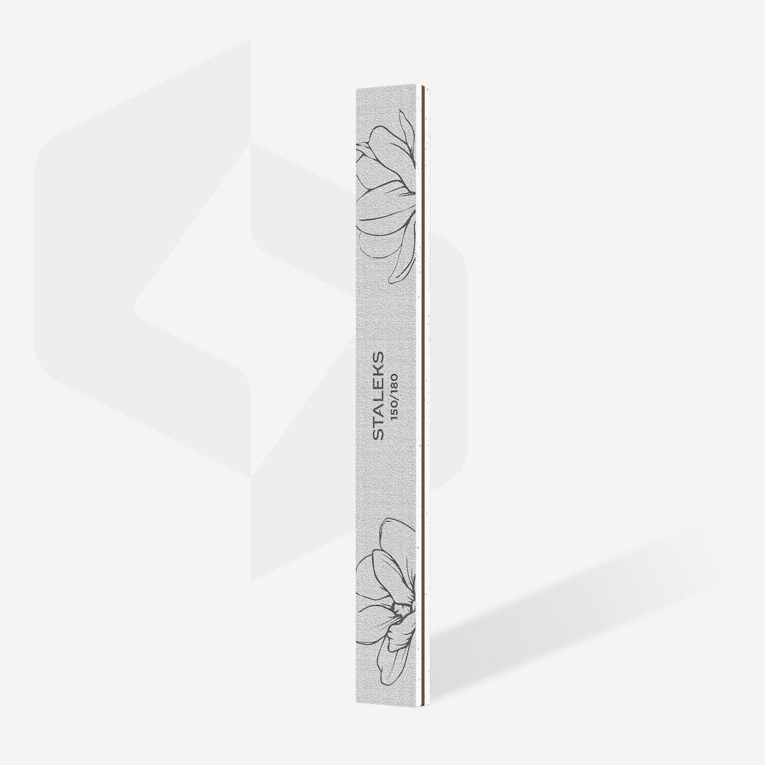 STALEKS PRO Straight Mineral Nail File EXPERT 20, 150/180 grit (25 pcs)