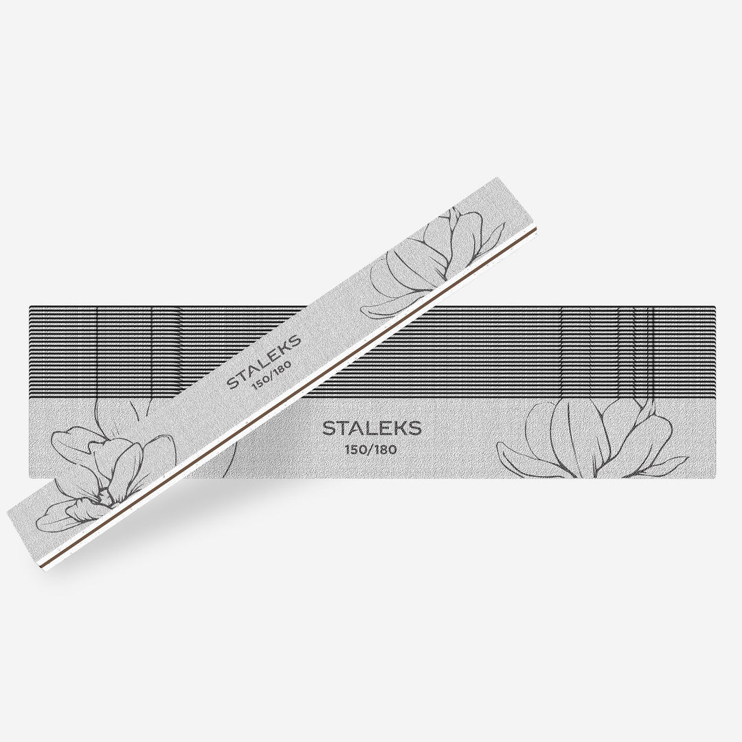 STALEKS PRO Straight Mineral Nail File EXPERT 20, 150/180 grit (25 pcs)