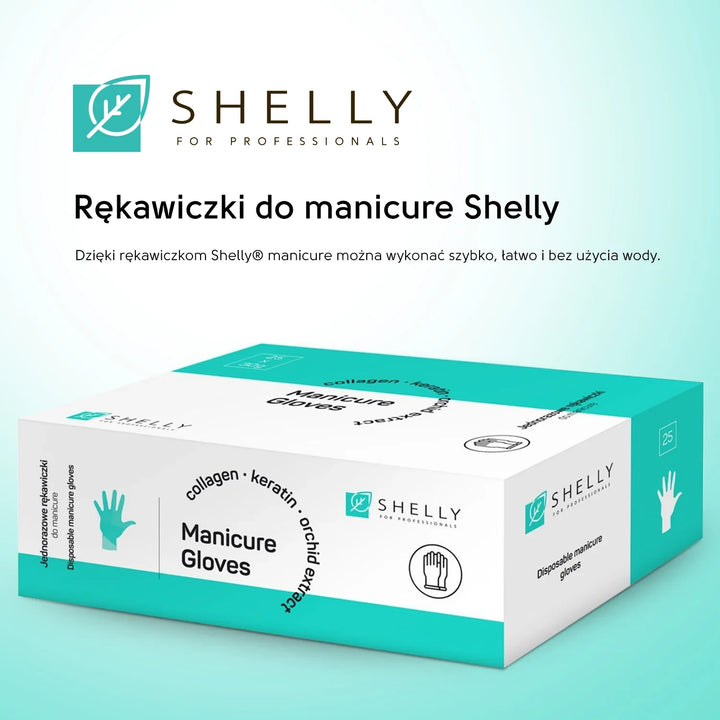 SHELLY Maniküre-Handschuhe (Packung mit 25 Stück)