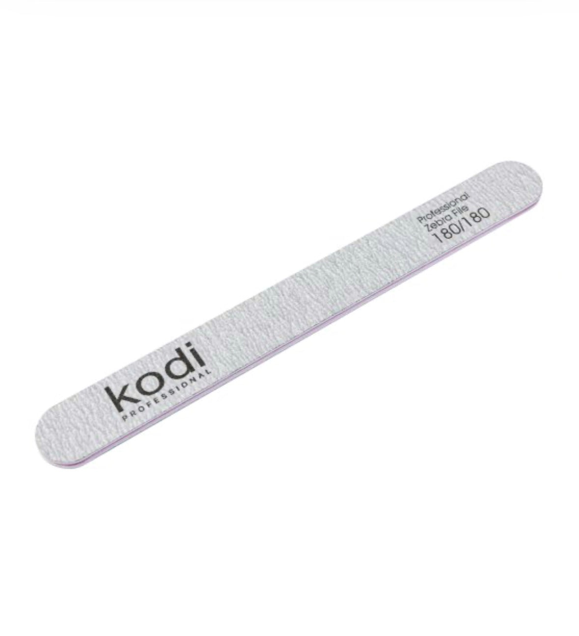 Professional zebra nail file 180/180 grit for manicure and pedicure on white background