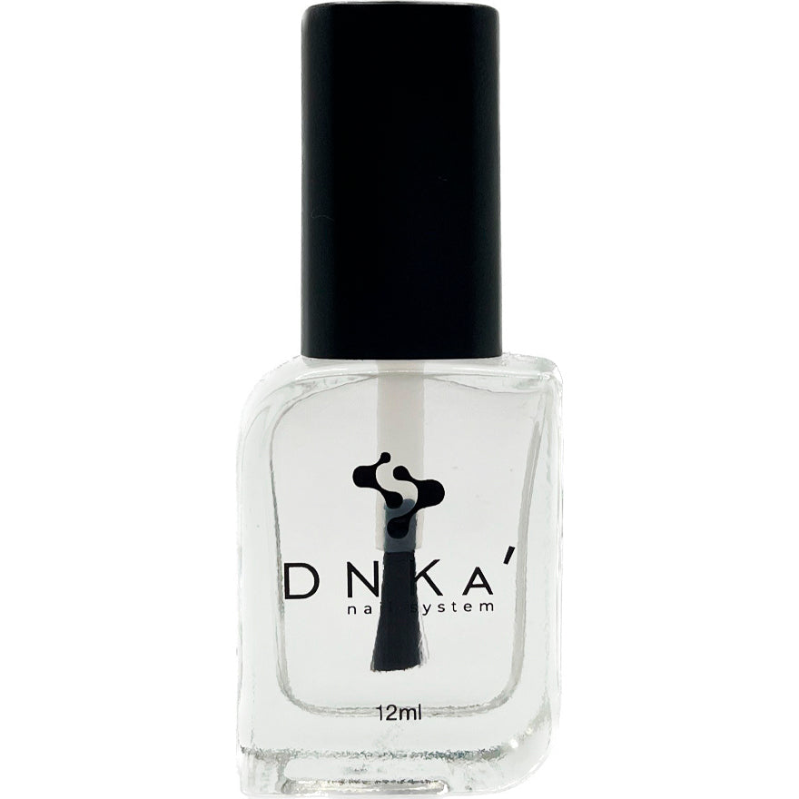 Clear nail polish bottle with black cap for manicure and pedicure, 12ml size