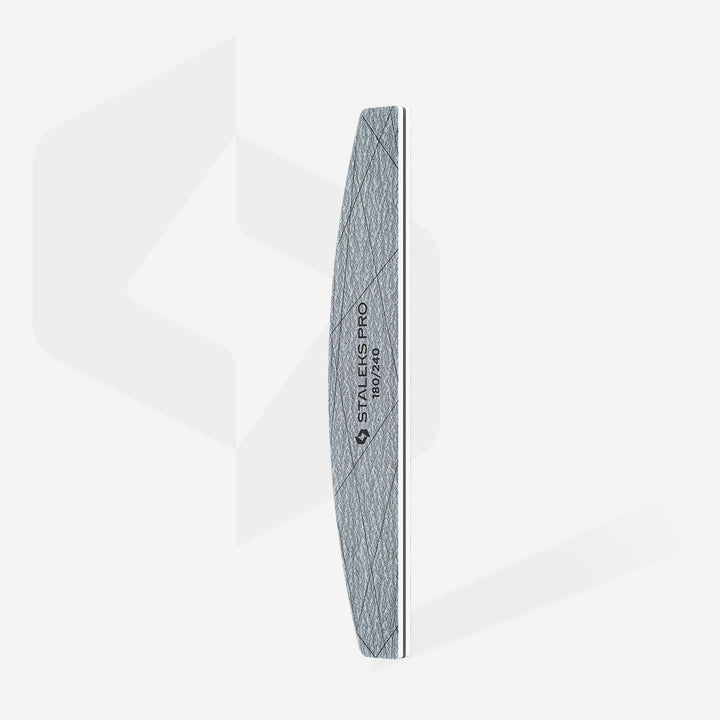 STALEKS PRO Crescent Mineral Nail File SMART 40, 180/240 grit (25 pcs)