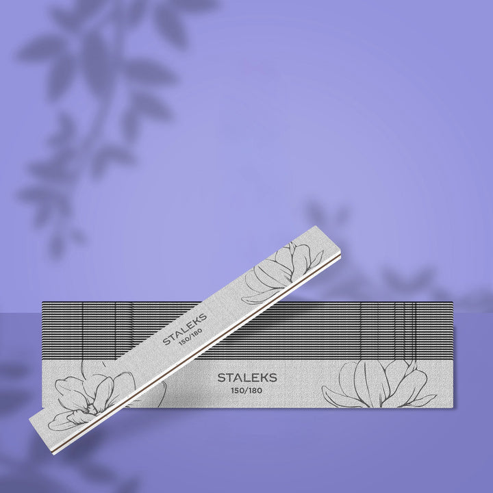 STALEKS PRO Straight Mineral Nail File EXPERT 20, 150/180 grit (25 pcs)