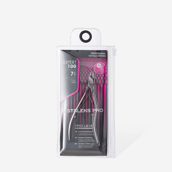 Professional cuticle nippers Staleks Pro Expert 100, 7mm