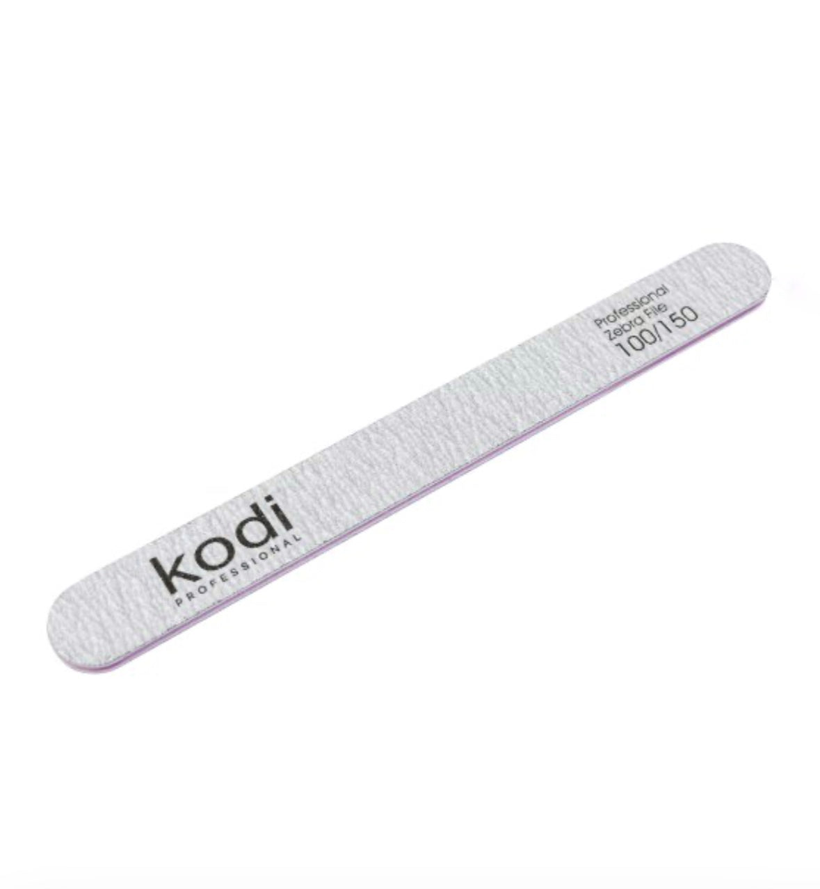 Professional zebra nail file 100/150 grit for manicure and pedicure on white background