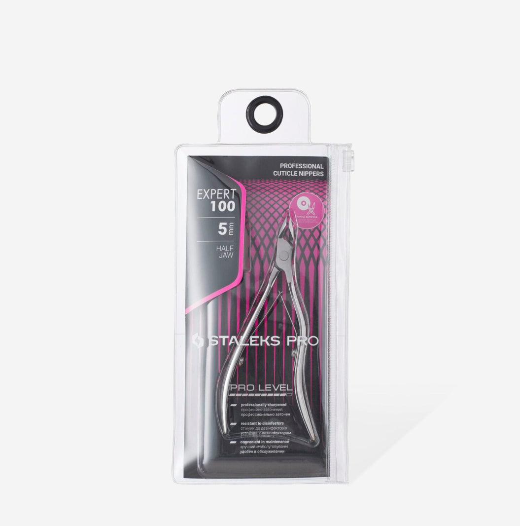 Professional cuticle nippers Staleks Pro Expert 100, 5 mm