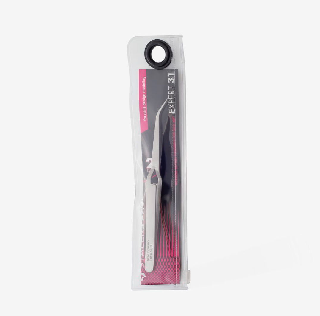 Staleks Reverse аction tweezers (pinzeta) for nail art EXPERT 31 TYPE 2