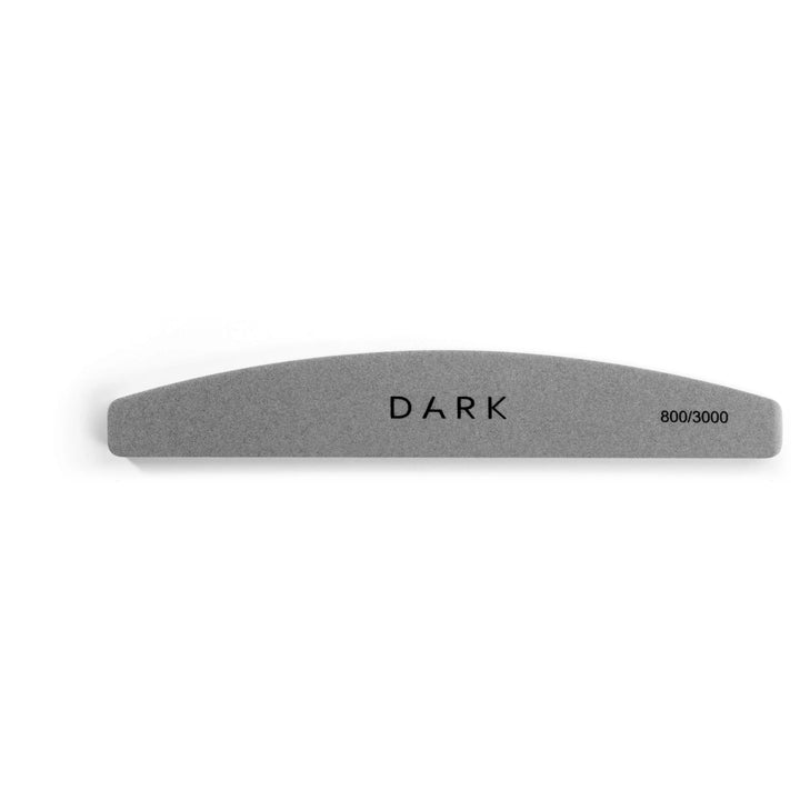 DARK half-moon nail polishing file, 800/3000 grit