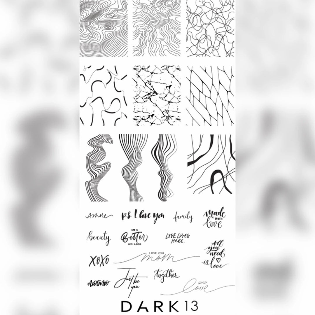 DARK STAMPING PLATE 13