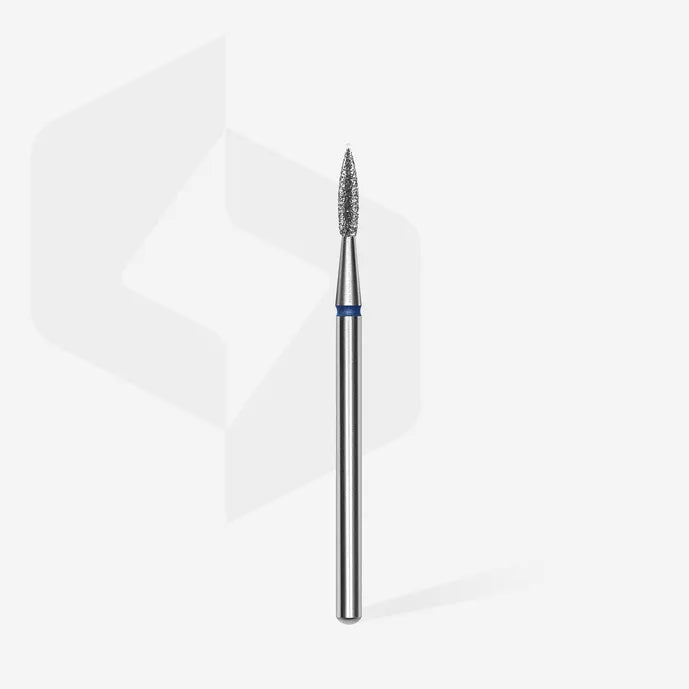 Fraise diamantée, “pointed flame”, bleu, EXPERT, diamètre de la tête 1,8 mm / partie active 8 mm, FA11B018/8