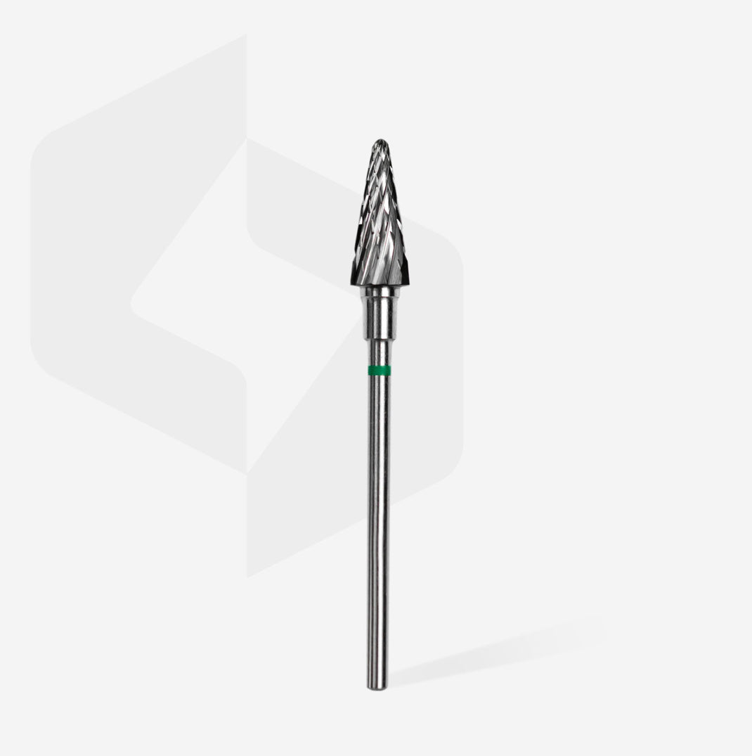 Carbide nail drill bit for professional manicure and pedicure on white background