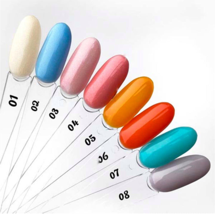 MOON FULL Barbie Color Rubber Base (soft blue with fine shimmer) №02