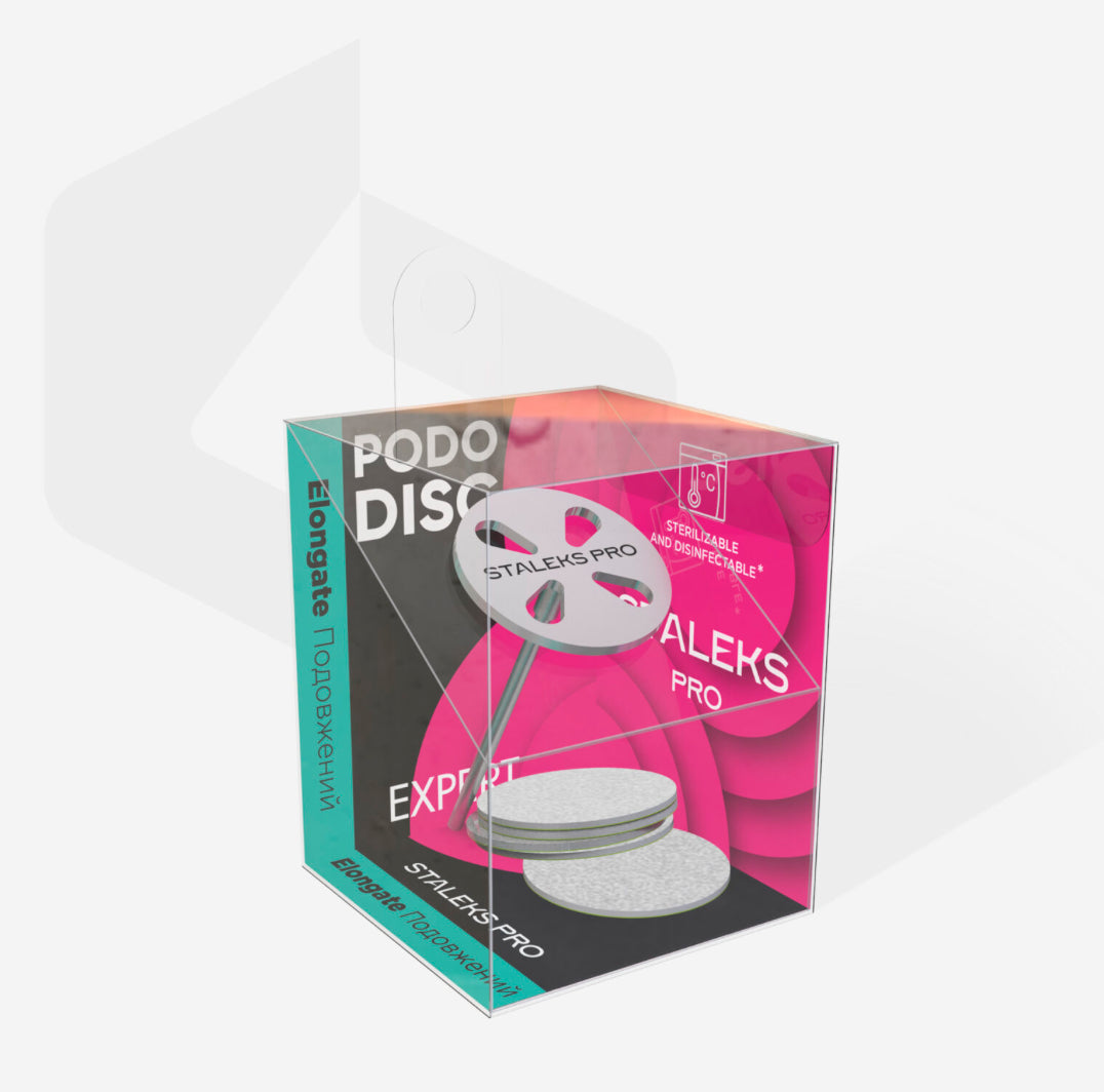 Staleks Pro podo disc kit for pedicure, sterilizable nail tool in retail packaging