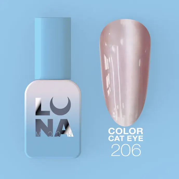 LUNA Gel Polish Color Cat Eye 206, 8 ml