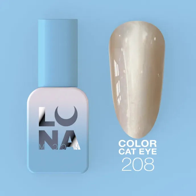 LUNA Gel Polish Color Cat Eye 208, 8 ml