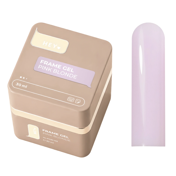 HEYLOVE Frame Builder Gel with Pump PINK BLONDE, 30ml, cool pale pink