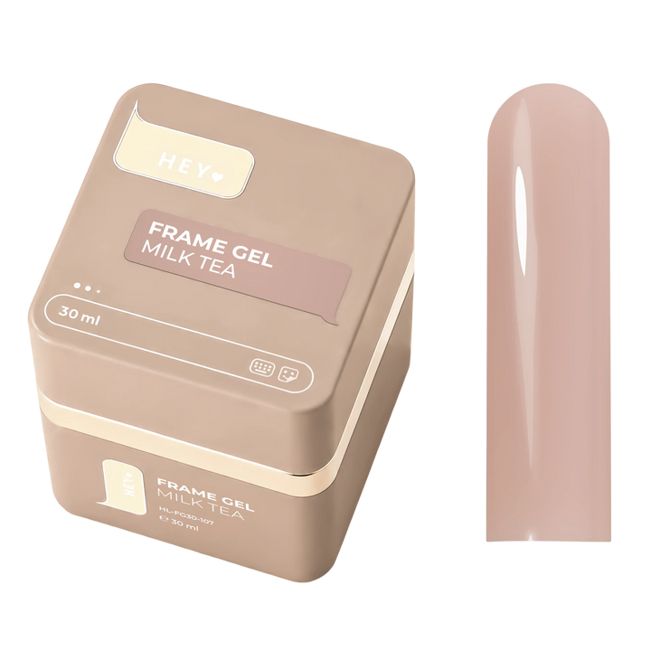 HEYLOVE Frame Aufbaugel mit Pumpe MILK TEA, 30 ml, Beige-Milch