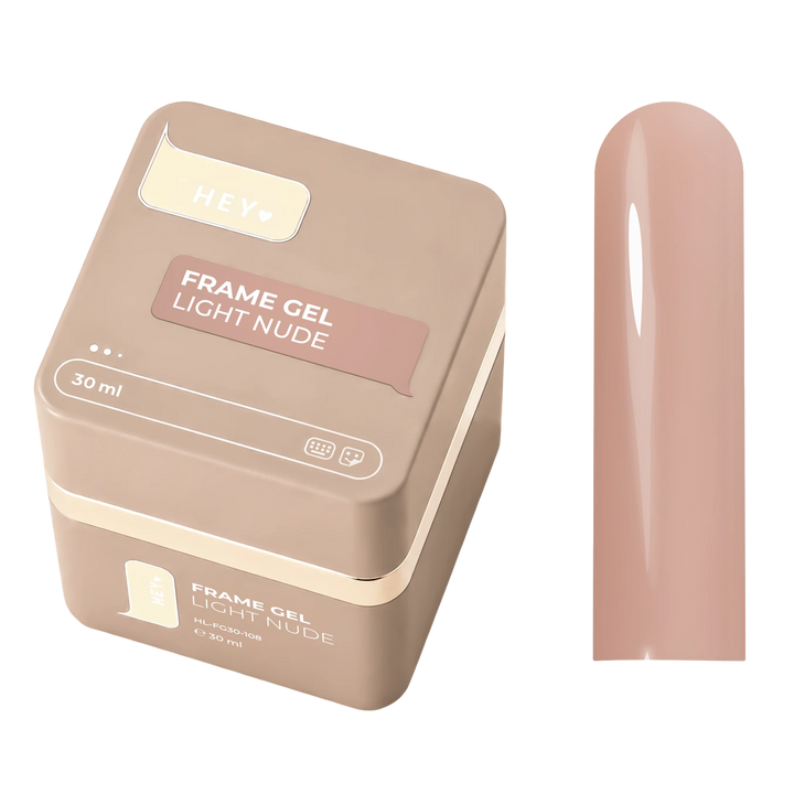 HEYLOVE Frame Builder Gel with Pump LIGHT NUDE, 30 ml, warm light beige (natural-looking)