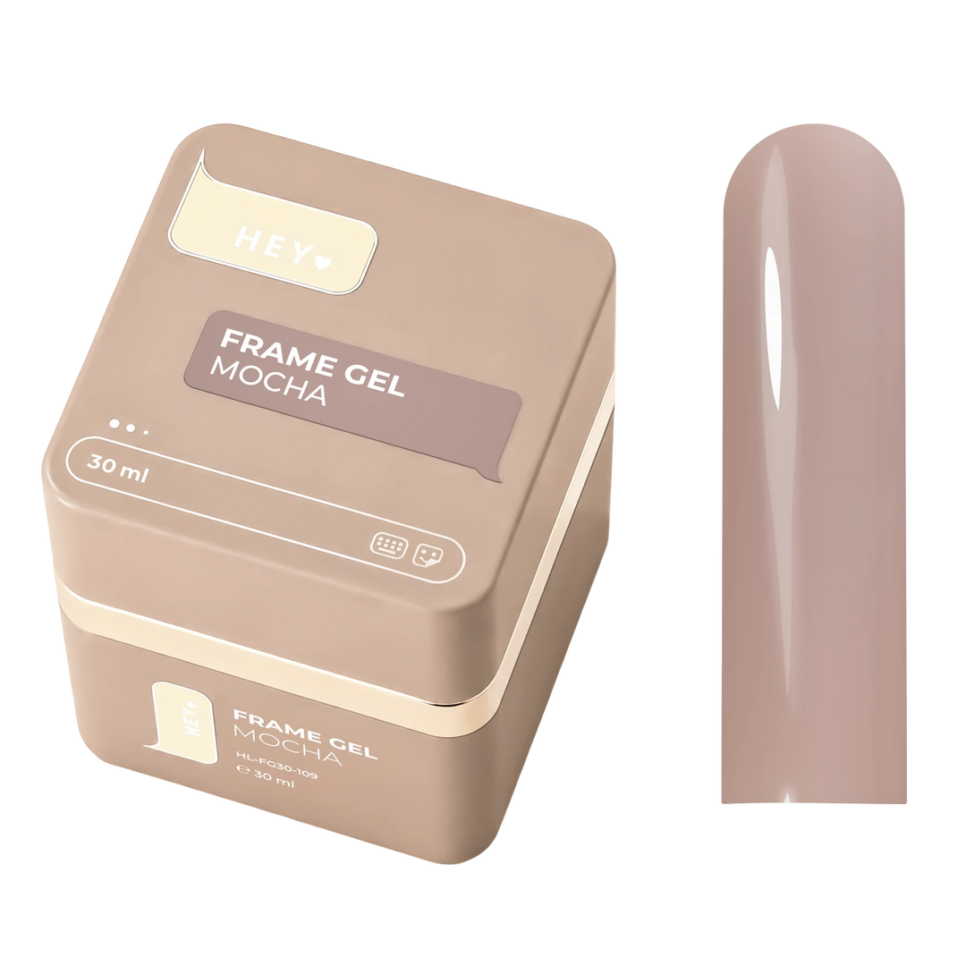 HEYLOVE Frame stavební gel s pumpičkou MOCHA, 30 ml, kávově-béžová s chladným podtónem